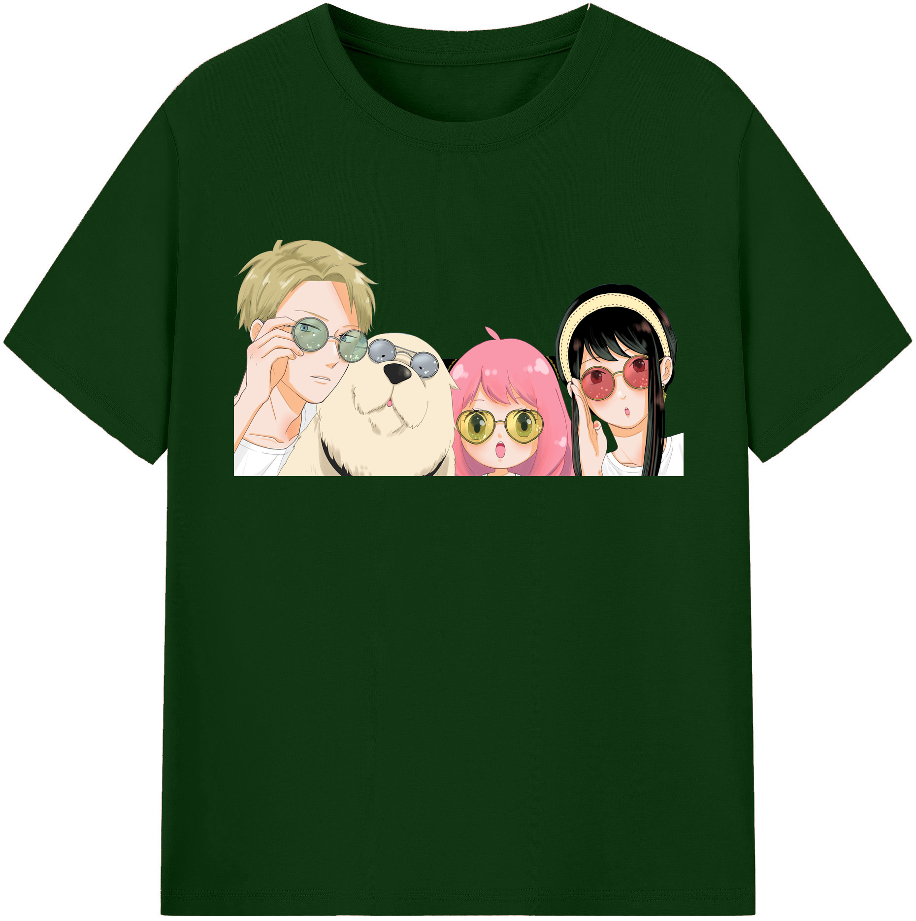 （画像用） SPY×FAMILY间谍家家酒 綿100％半袖Tシャツ（フロントプリント）